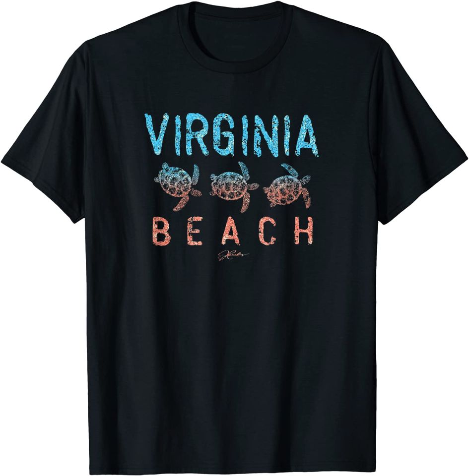 Virginia Beach with Sea Turtles T-Shirt