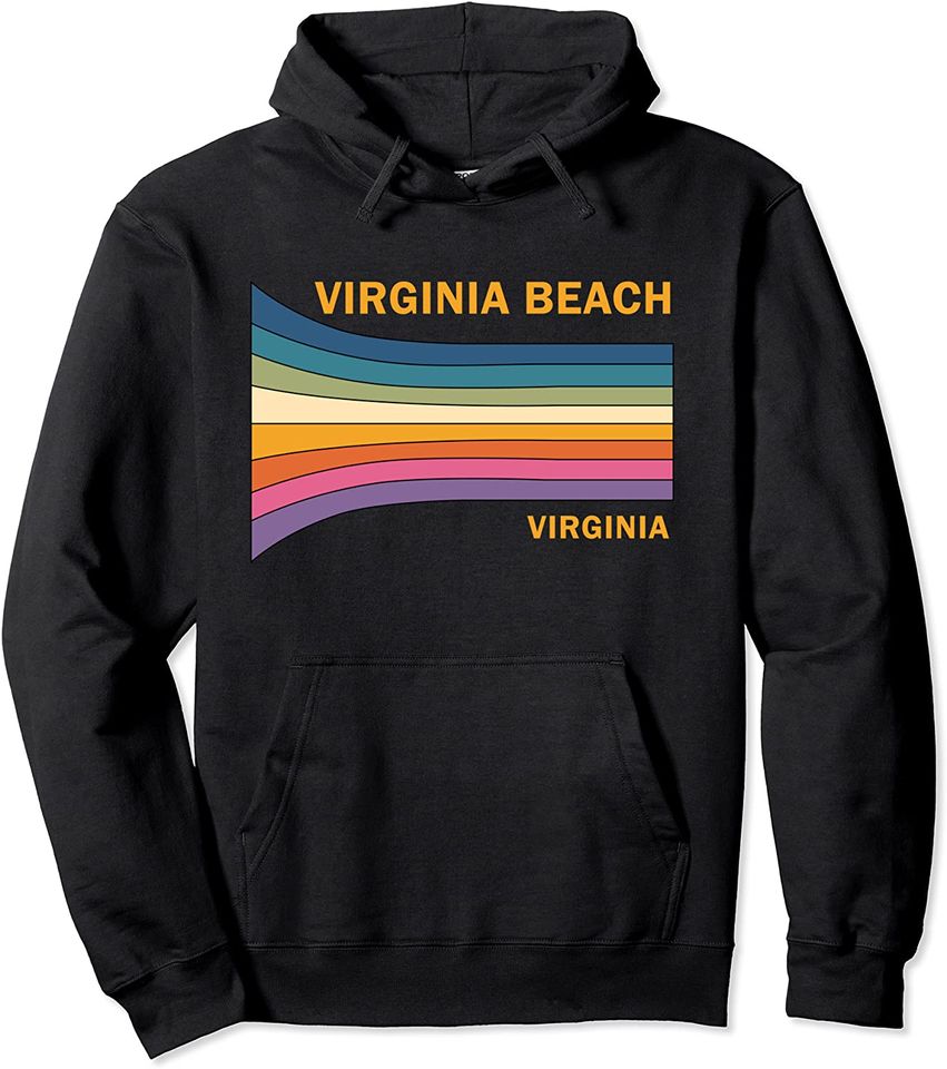 Vintage 70s Virginia Beach Pullover Hoodie