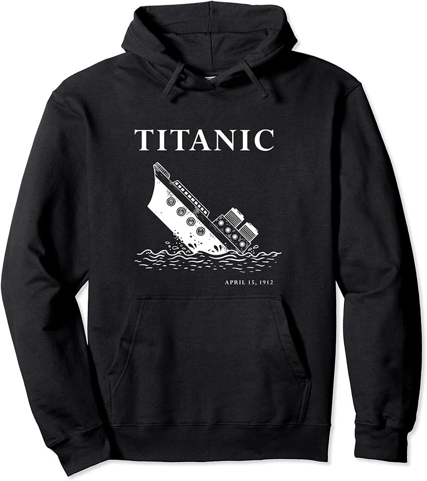 Vintage Titanic 1912 Cruise Under the Sea 90's Funny Pullover Hoodie