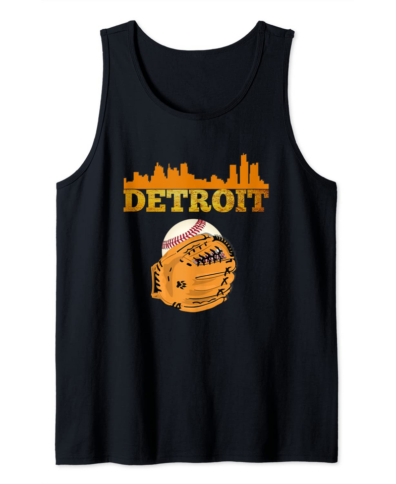 Tiger Detroit Baseball  Tank Top