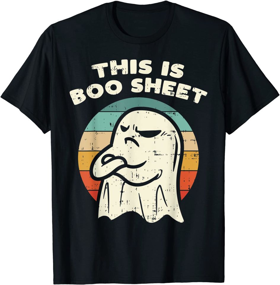This Is Boo Sheet Ghost Retro Halloween 2021 T Shirt