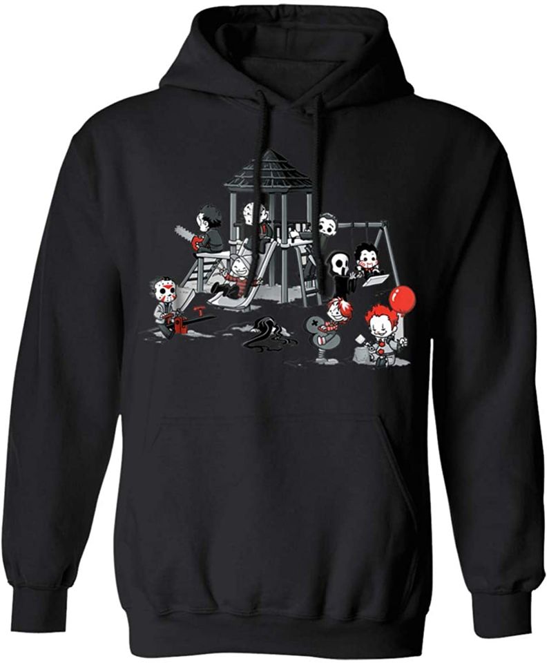 Halloween Scary Playground Puppet Doll Horror Hoodie