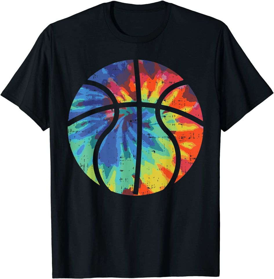 Basketball Tie Dye Vintage Retro Psychedelic Hippie T Shirt