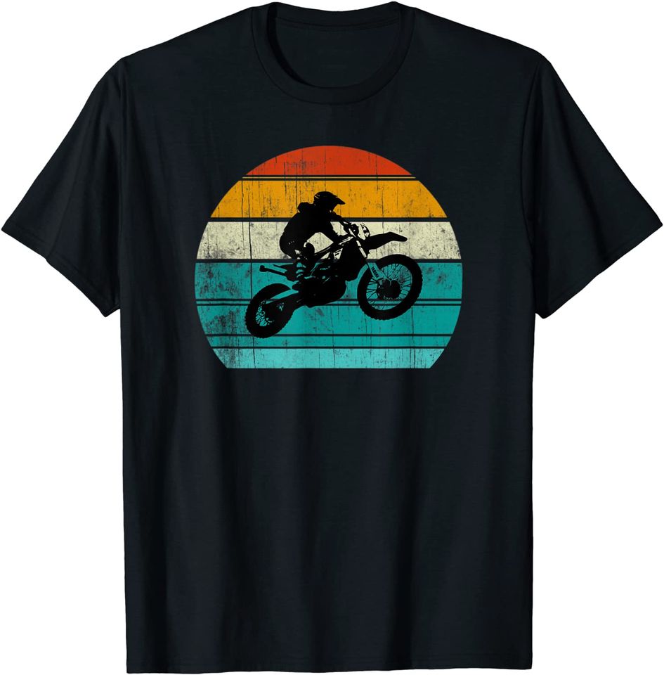 Dirt Bike Motocross Motorcycle Vintage Retro T Shirt