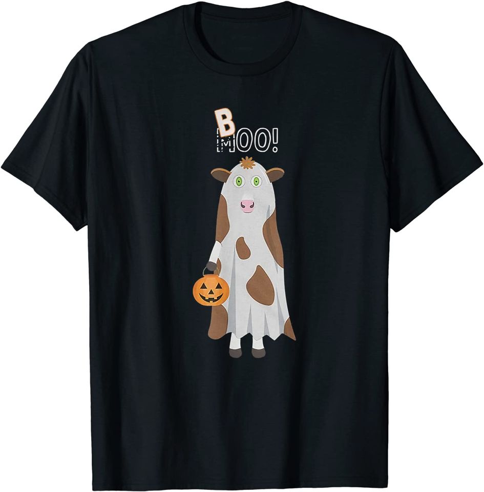 Trick of treat MOO BOO COW T-Shirt