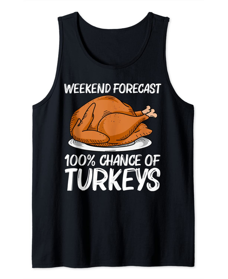 Funny Turkey Art Roasted Thanksgiving Feast Tank Top