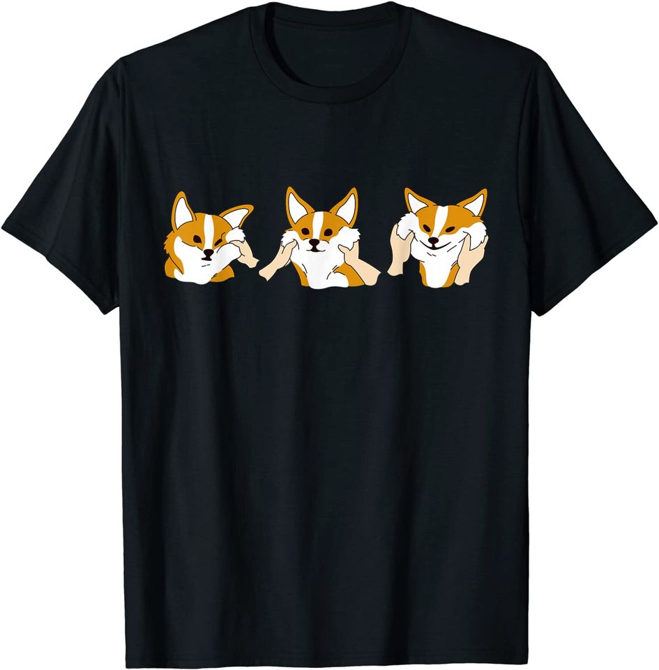 Chubby Cheeks Corgi Dog T-Shirt
