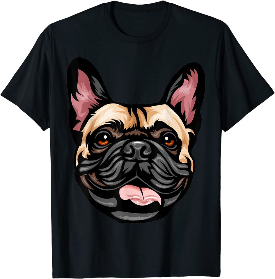 Cool French Bulldog Face T Shirt