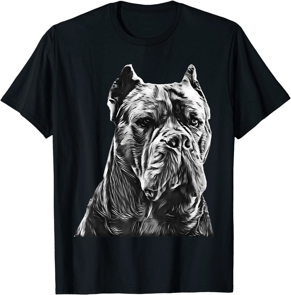 Cane Corso Italian Mastiff Black & White T-Shirt