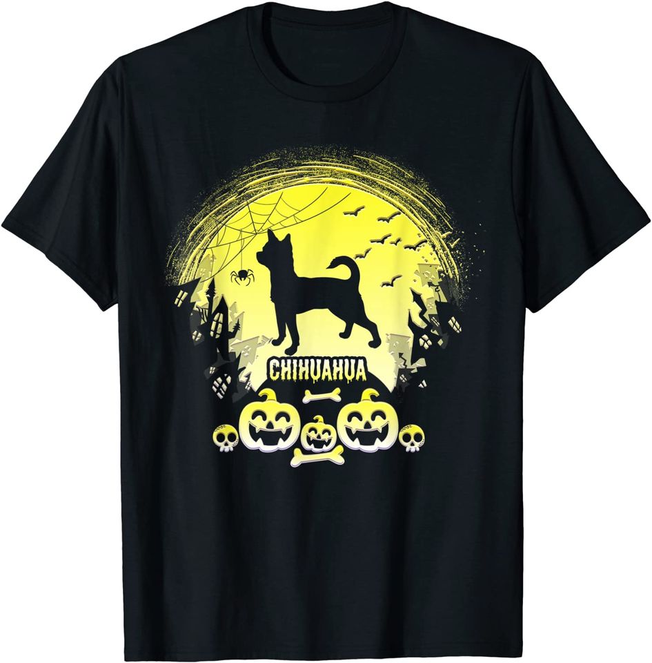 Halloween Chihuahua Dog Scary Custom T-Shirt