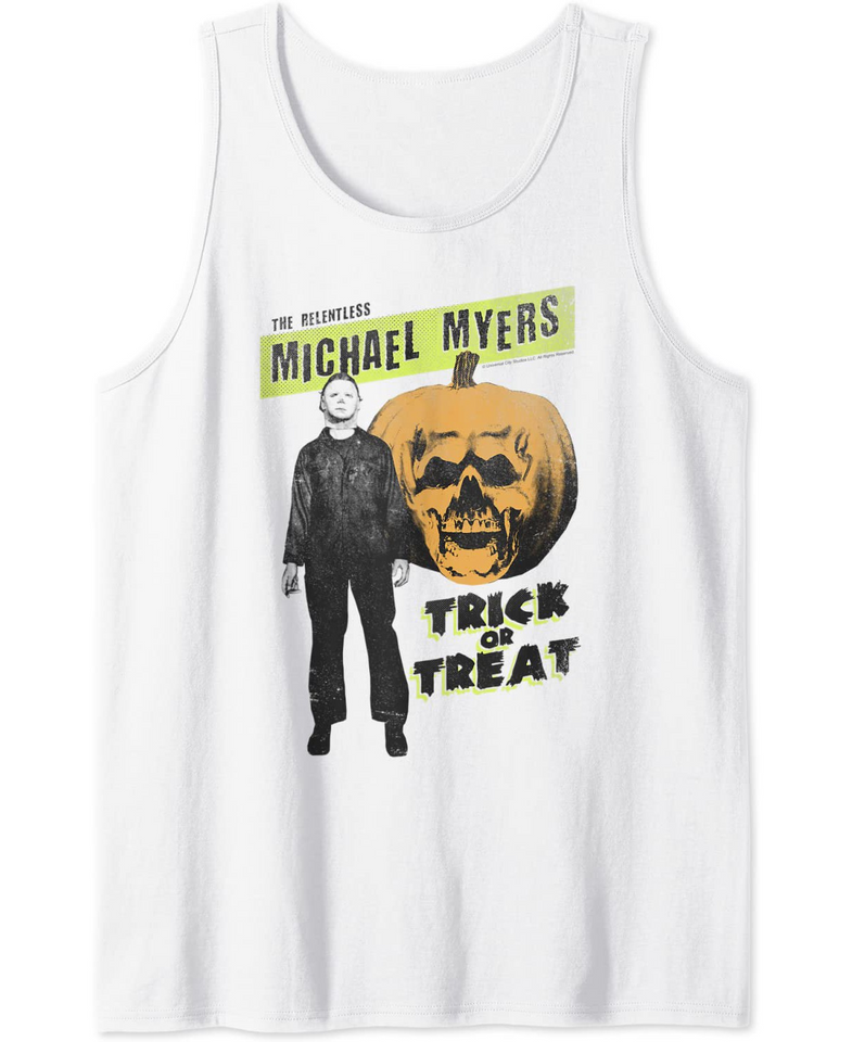 Halloween The Relentless Michael Myers Trick Or Treat Tank Top