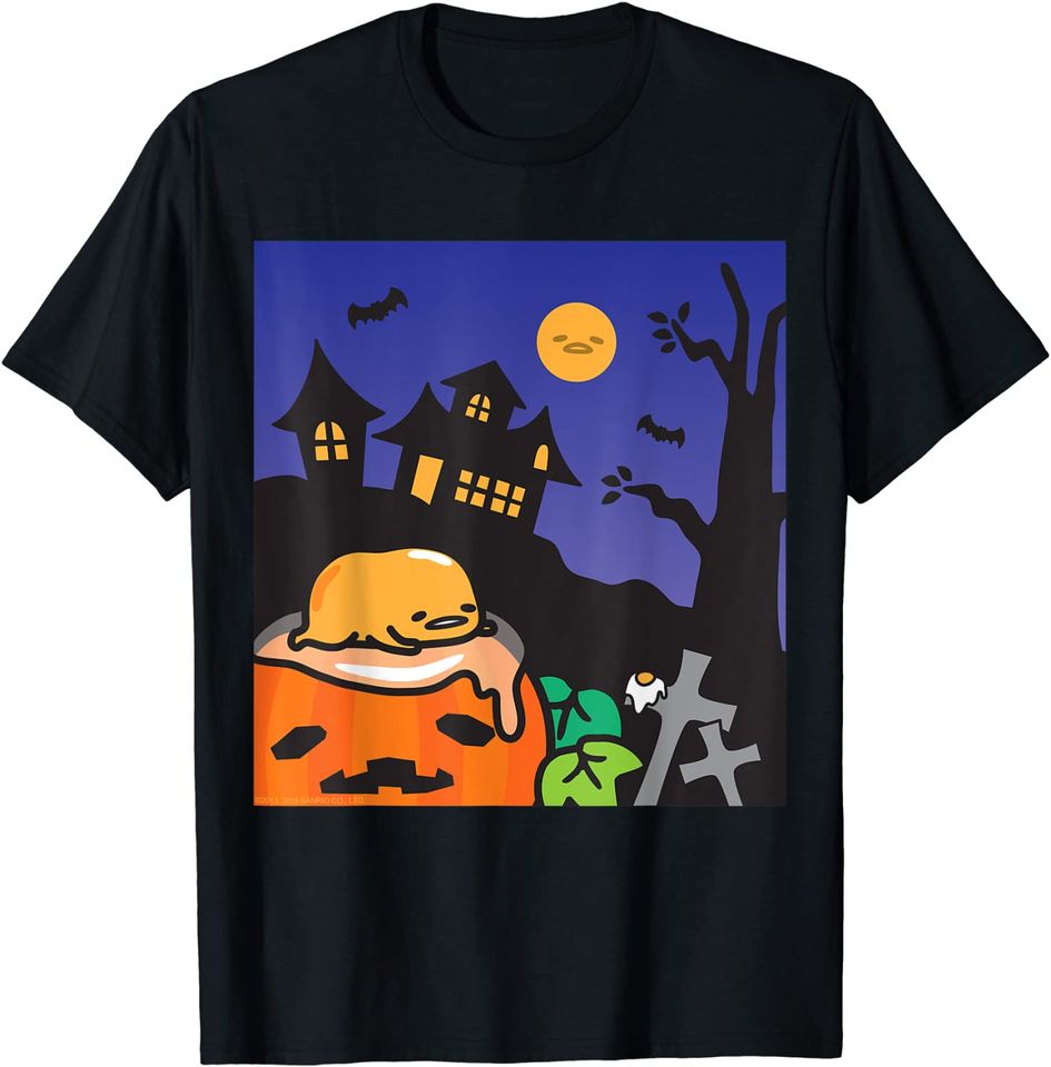 Gudetama Haunted House Halloween T-Shirt
