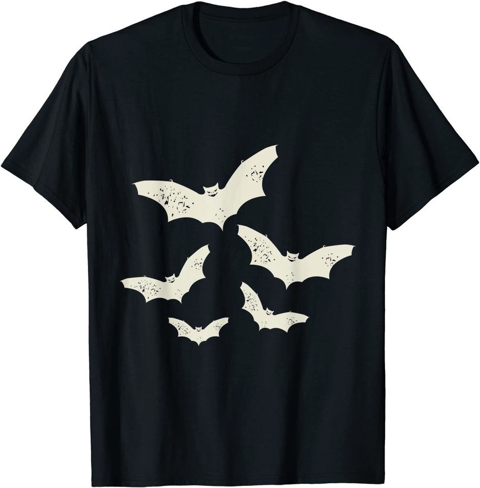 Flying Bats Creepy Gothic Costume Cool Animal Halloween T-Shirt