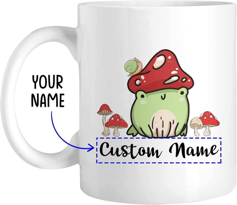 Mushroom Frog Funny Coffee Mug