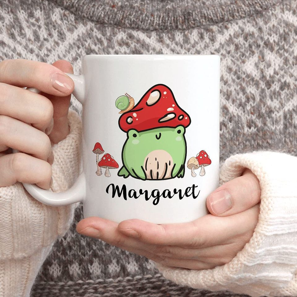Mushroom Frog Funny Coffee Mug