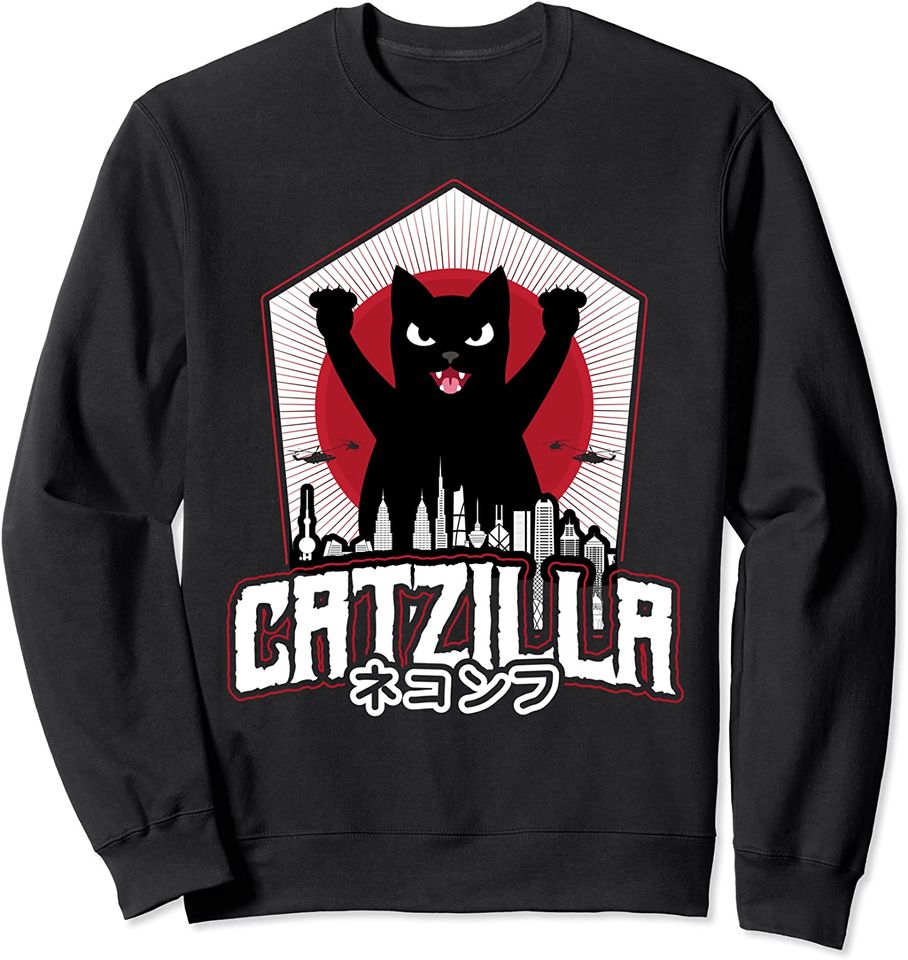 Black Cat Zilla Sweatshirt