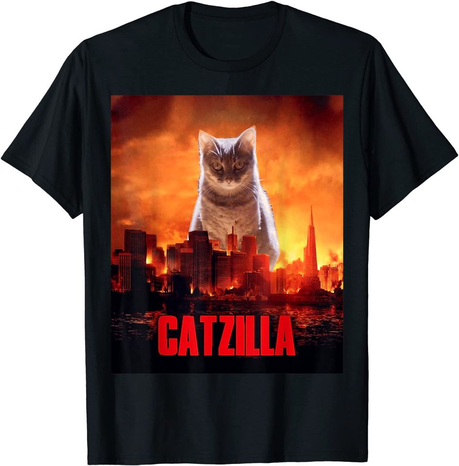 Catzilla Cat Kitten Lover T-Shirt