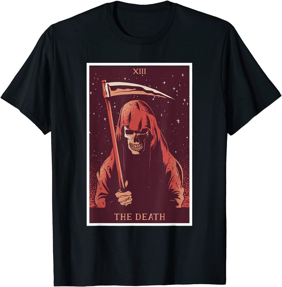 Blackcraft Vintage Death the Grim Reaper Kiss Tarot Card T-Shirt