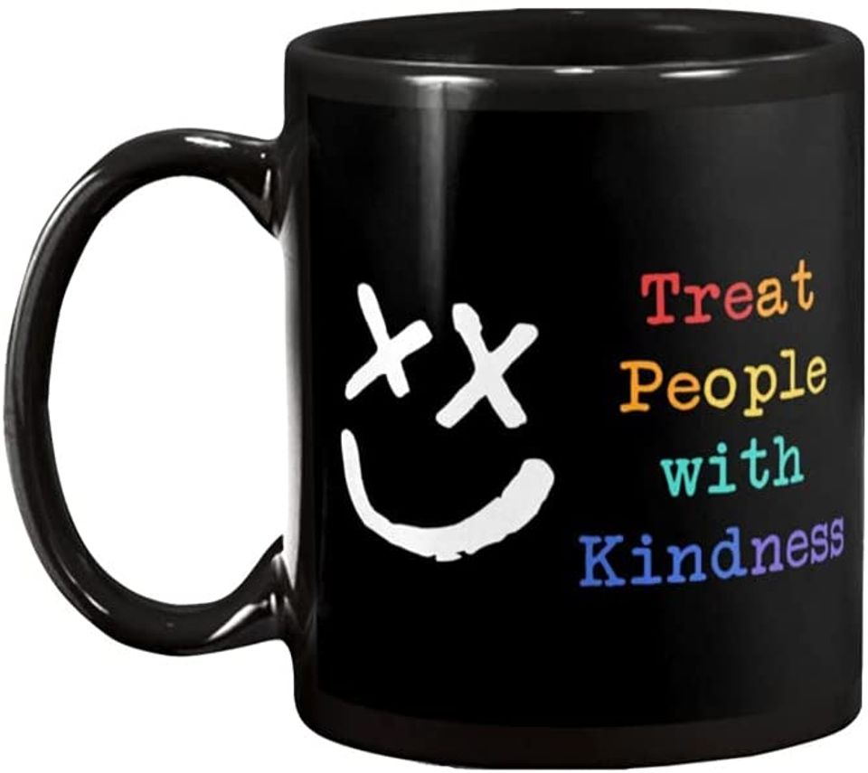Treat People With Kindness Smiley Mug