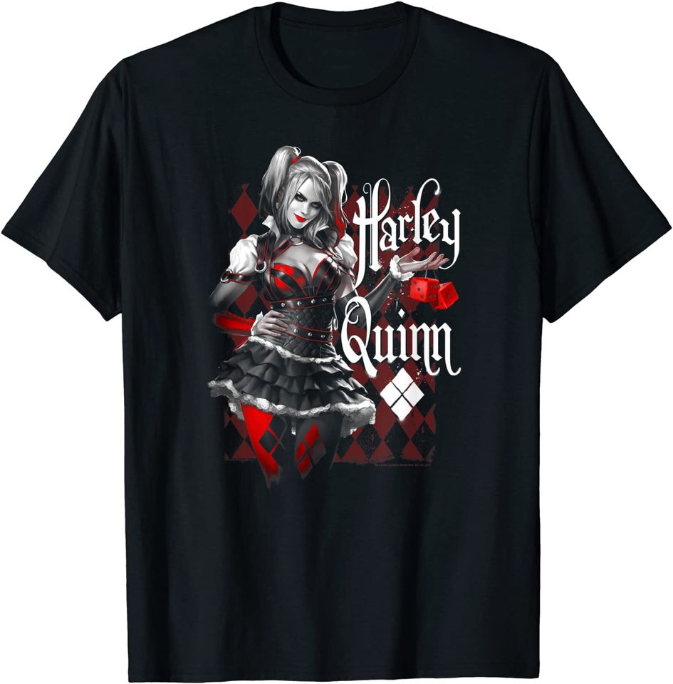 Arkham Knight Harley Quinn Dice T-Shirt