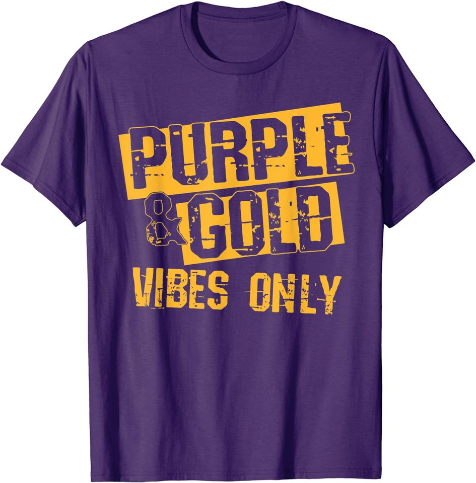 Purple & Gold Game Day Group Shirt for High School Football T-Shirt