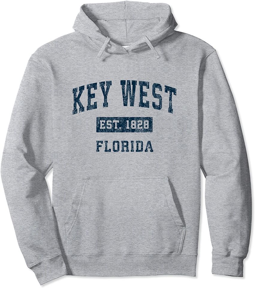 Key West Florida Vintage Sports Design Pullover Hoodie