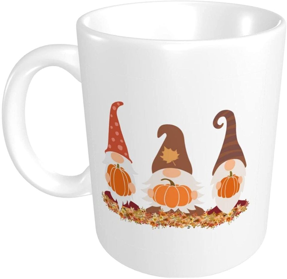 Gnomes Pumpkins Thanksgiving Mug