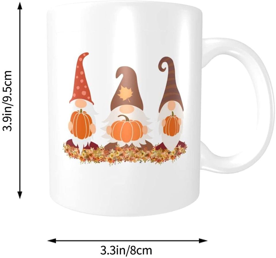 Gnomes Pumpkins Thanksgiving Mug