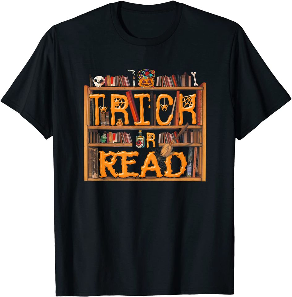 Librarian Trick or Read Library Event Halloween Book T-Shirt
