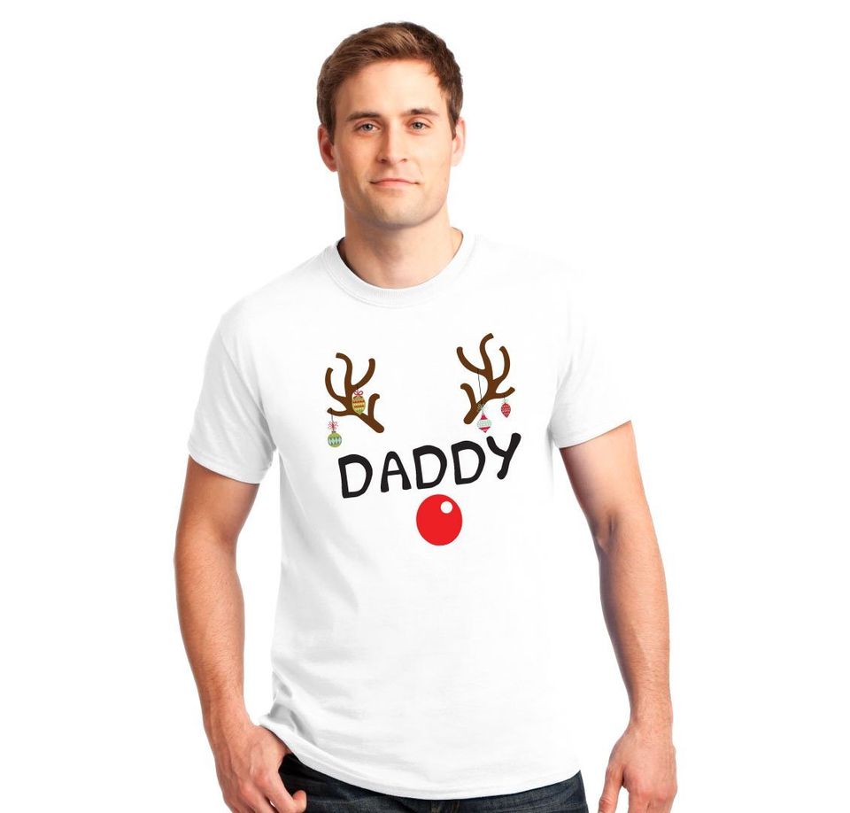 Reindeer Christmas Family Pajama Matching Shirts Custom