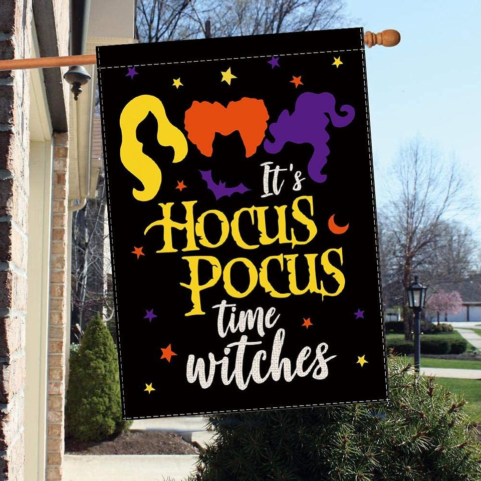 Halloween Hocus Pocus Witches House Flag Sanderson Sisters