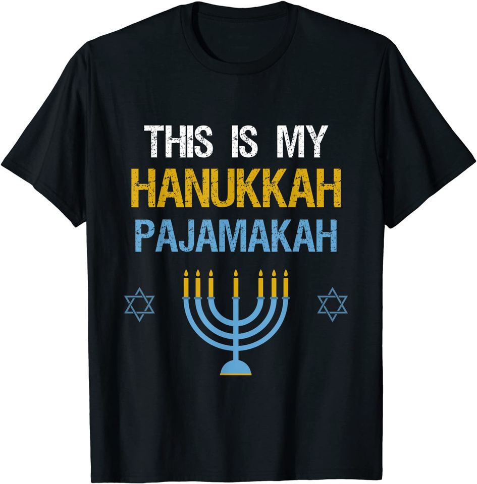 This Is My Hanukkah Pajamakah Chanukah Pajama Shirt T-Shirt