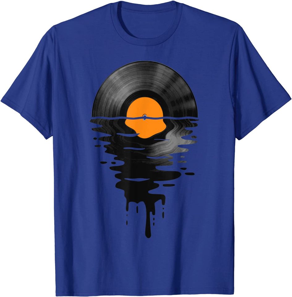 Vinyl Record Music LP Classic 80s Sunset T-Shirt