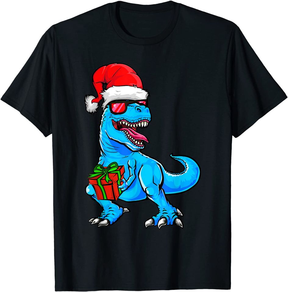 Christmas Dinosaur Pajama T Rex T-Shirt