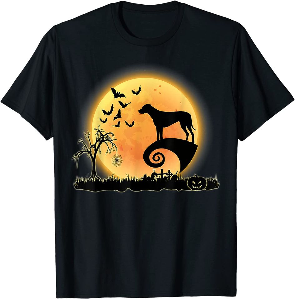 Rhodesian Ridgeback Scary Moon Dog Halloween Costume T-Shirt