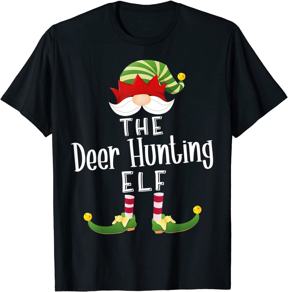 Deer Hunting Elf Group Christmas Party T-Shirt
