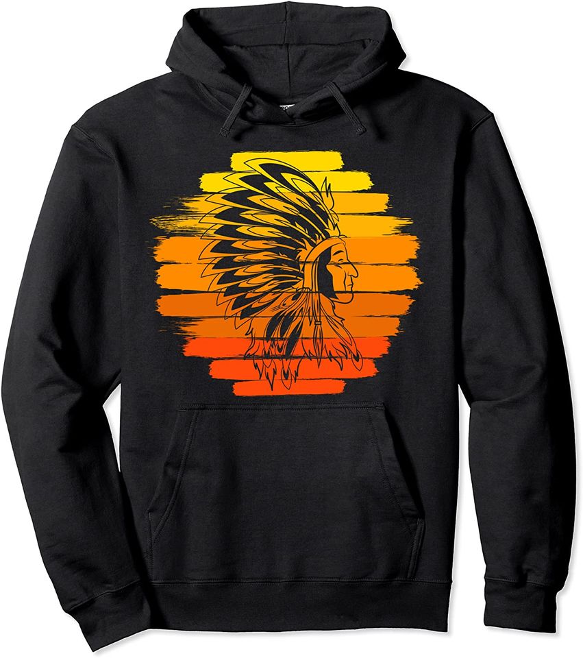 Native American Headdress Indian Pride Hoodie