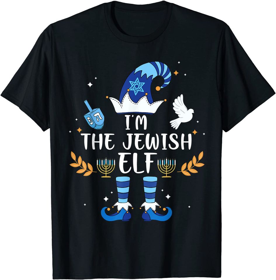 Happy Hanukkah 2021 Jewish Elf T-Shirt
