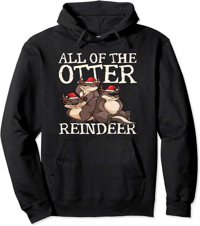 Adorable All Of the Other Reindeer Animal Lovers Christmas Pullover Hoodie