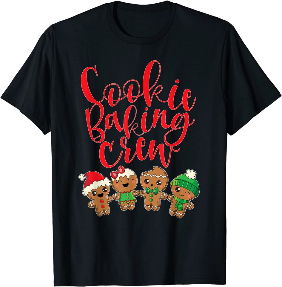 Cookie Baking Crew Christmas Holiday bakers Gingerbread Gift T-Shirt
