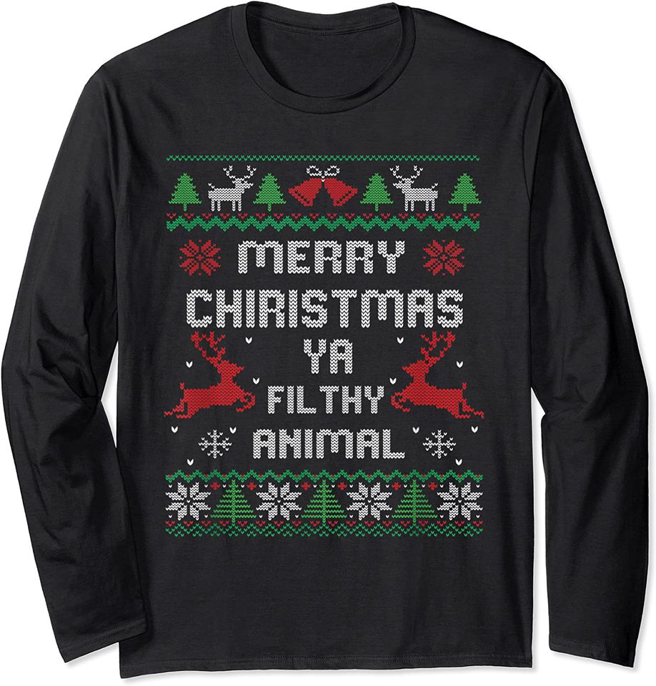 Merry Christmas Animal Filthy Ya Great Long Sleeve