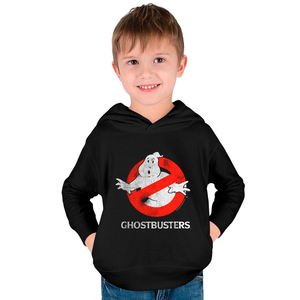 Ghostbusters Vintage Ghost Logo Kids Pullover Hoodie