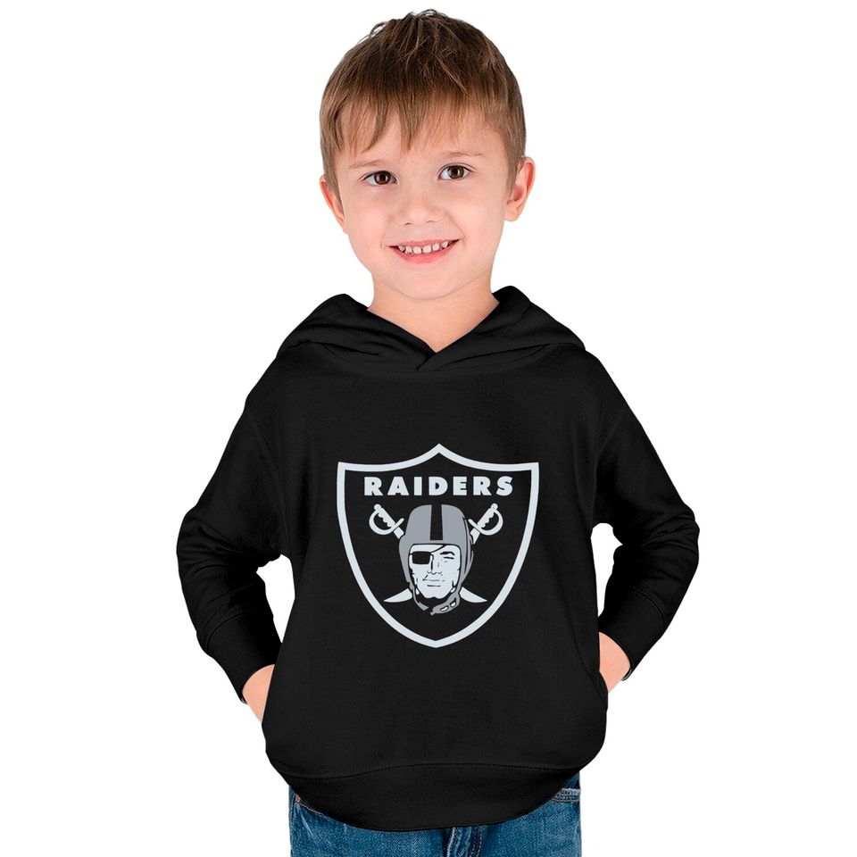 Las Vegas Raiders Youth Team Logo Kids Pullover Hoodie