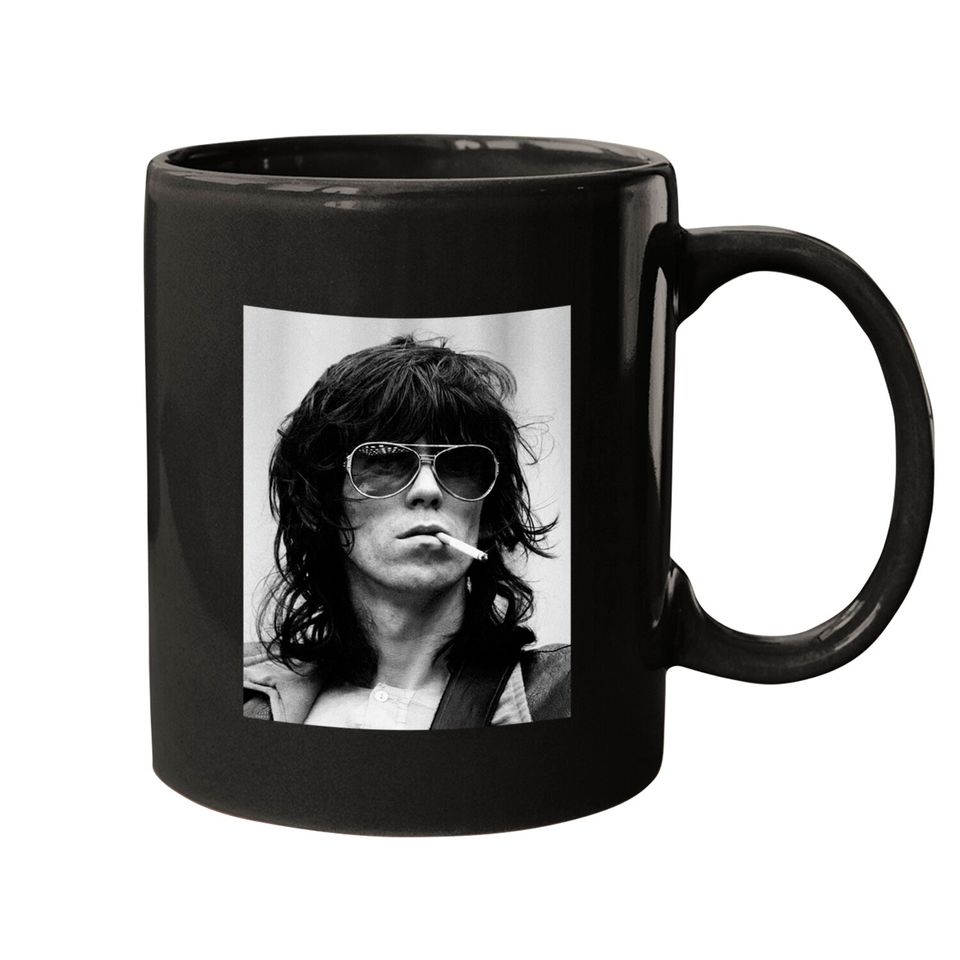 Keith Richards Vintage Rolling Stones 1970s Photo Graphic Mugs