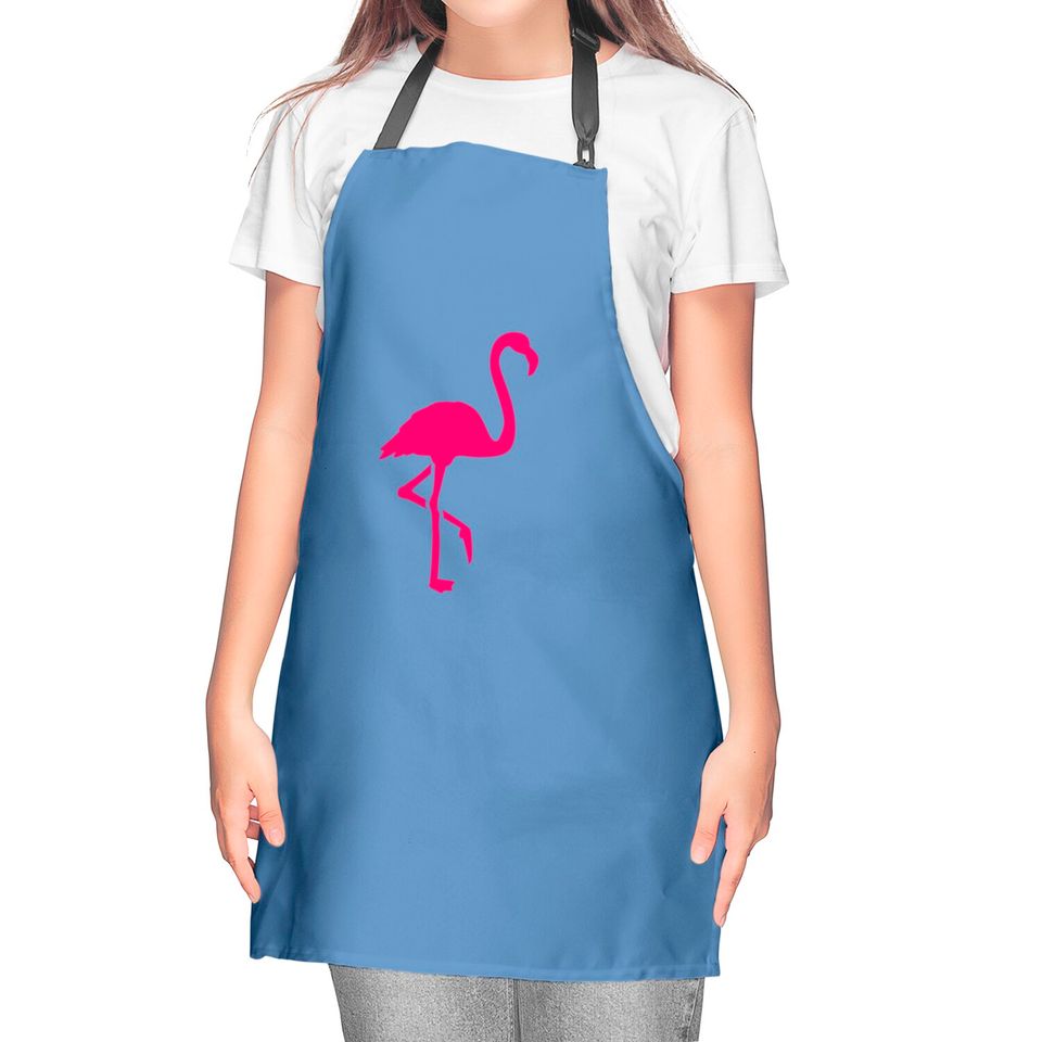 Pink Flamingo Kitchen Apron