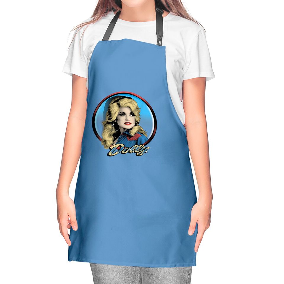 Dolly Parton Western Kitchen Apron
