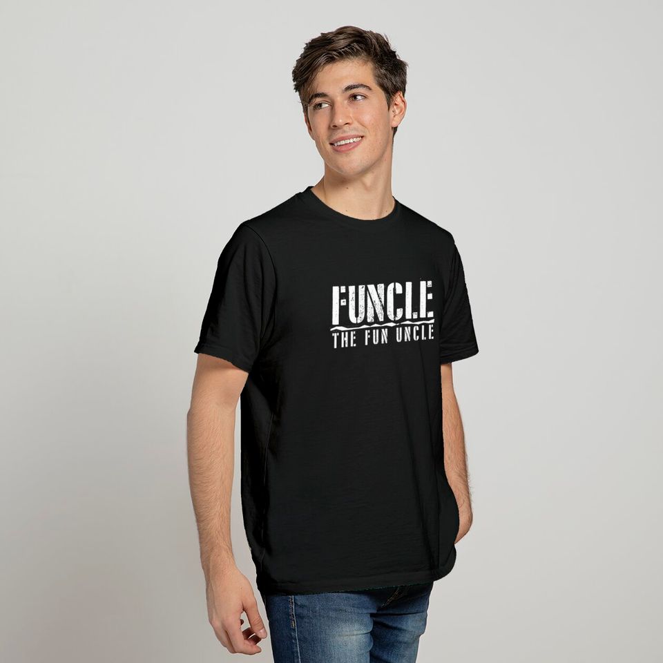 Funcle The Fun Uncle Family Joke Mens Cotton T Shirt