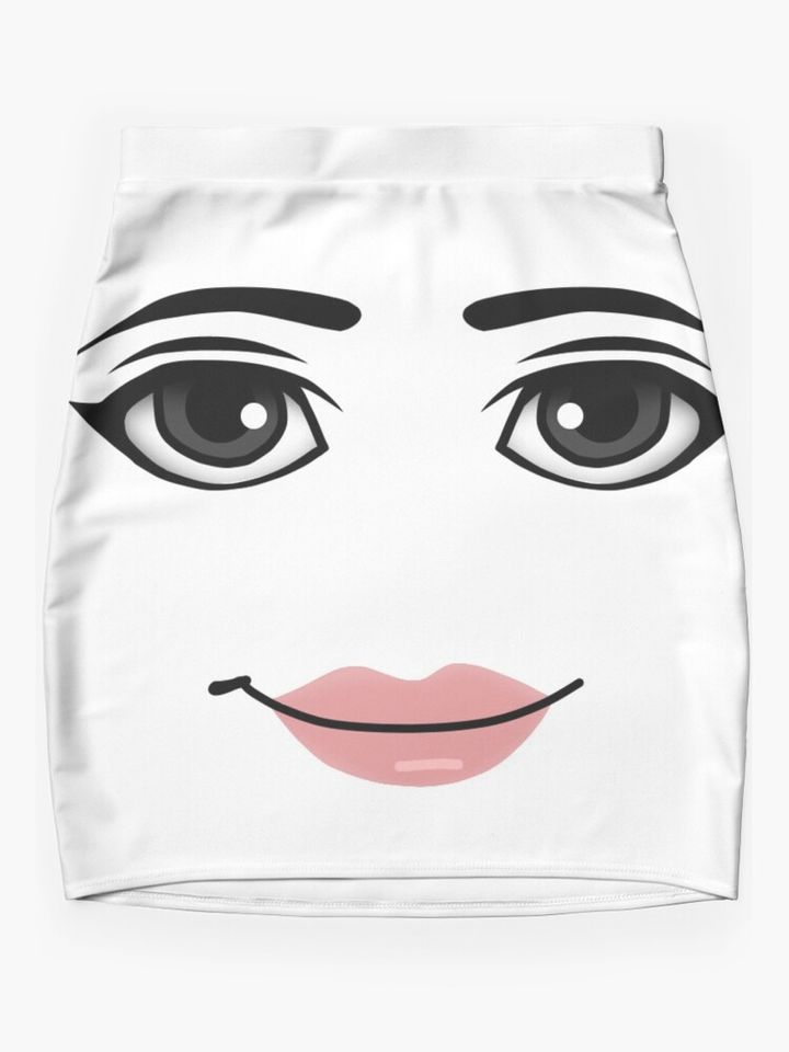 Roblox Woman Face Mini Skirt