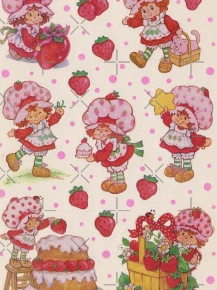 vintage strawberry shortcake iPhone Case