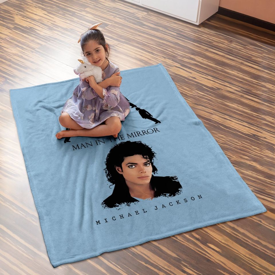 Man In The Mirror Baby Blankets